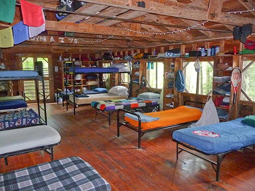 Inside of Camp Kabeyun cabin 