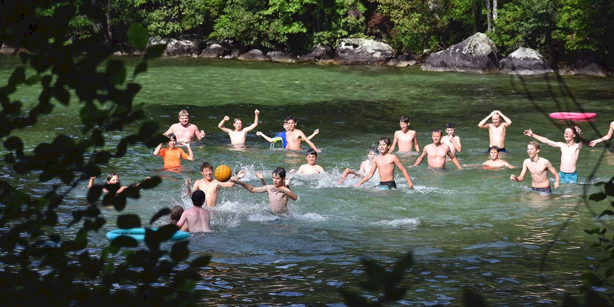 Swimming in Lake Winnipesaukee